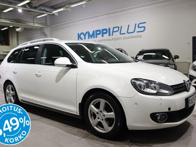 käytetty VW Golf VI Variant Comfortline Plus 1,4 TSI 90 kW (122 hv) - RAHOITUSKORKO 3,49% - Suomi-auto / Vetokoukku / Lohkolämmitin / Vakkari / Tutkat / Xenon