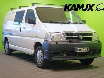 käytetty Toyota HiAce 2,5 D-4D 117 5ov pitkä / Sis. ALV / Webasto kaukosäädöllä / Koukku / Ilmastointi / Juuri katsastettu