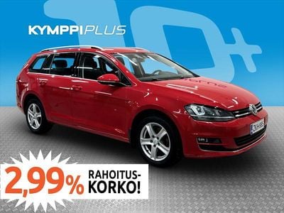 Käytetty VW Golf VII Highline 150 HP (110 kW) 2014 Punainen Farmari