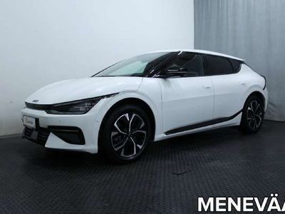 käytetty Kia EV6 GT-Line AWD 77 kWh 325 hv *TEHTAAN TAKUU, VETOKOUKKU, AKUSTON LÄMMITYS, ILP, KAHDET RENKAAT YMS.*