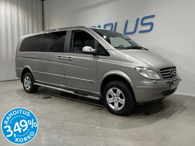 käytetty Mercedes Viano CDI 2,2 pitkä A3 4Matic Aut - RAHOITUSKORKO 3,49% - Webasto / 8-paikkanen / Suomi-auto / Vakkari / Koukku