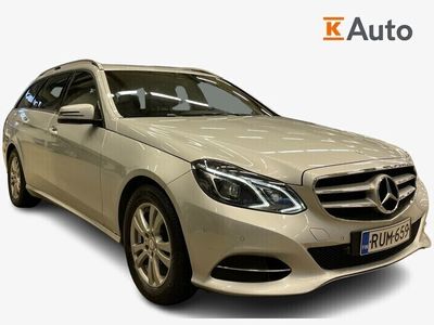 käytetty Mercedes E220 BlueTec T A Business Ledit, tutkat, hyvällä huoltohistorilla