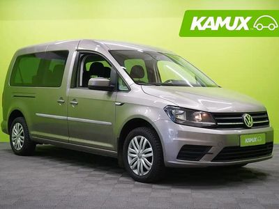 Käytetty VW Caddy Maxi Trendline 139 HP (102 kW) 2018 Keltainen / beige Tila-auto