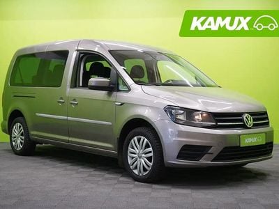 Käytetty VW Caddy Maxi Trendline 139 HP (102 kW) 2018 Keltainen / beige Tila-auto