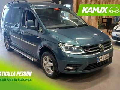 Käytetty VW Caddy Maxi 122 HP (89 kW) 2017 Vihreä Tila-auto