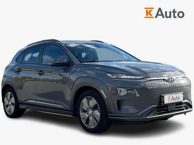 käytetty Hyundai Kona TULOSSA electric 64 kWh 204 hv Premium Sähkösäätöiset etuistuimet, Ratinlämmitin, HUD
