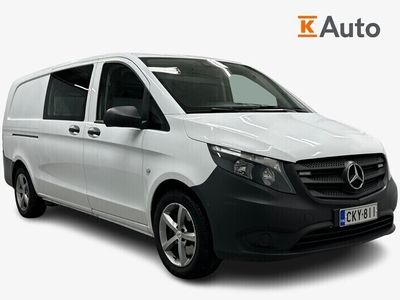 käytetty Mercedes Vito 116CDI 4x4-32/34K pitkä A3 **ALV-vähennyskelpoinen Sortimohyllyt Läpi lastattava PA-lämmitin**