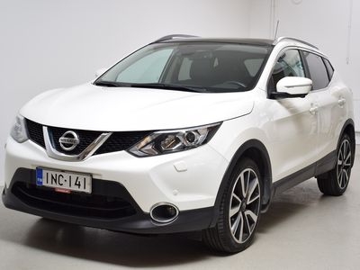 käytetty Nissan Qashqai 1,6dCi Tekna 2WD Xtronic Leather - Nahkaverhoilu, Webasto, Panoraamakatto, 360-kamera, Vetokoukku, Navigointi, Lämmitettävä tuulilasi,