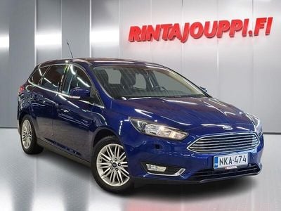 Käytetty Ford Focus Titanium 125 HP (91 kW) 2016 Sininen Farmari