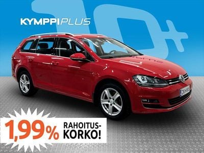 Punainen Käytetty 2014 VW Golf VII Highline Farmari | 11 870 € (Hieman kallis)