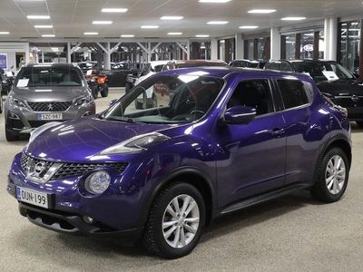 Käytetty Nissan Juke Acenta 116 HP (85 kW) 2015 Sininen Katumaasturi