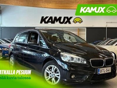 Käytetty BMW 218 Active Tourer Comfort Edition 136 HP (100 kW) 2016 Musta Tila-auto