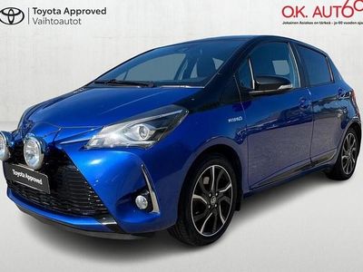 Sininen Käytetty 2017 Toyota Yaris Hybrid Style Viistoperä | 19 900 € (Kallis)