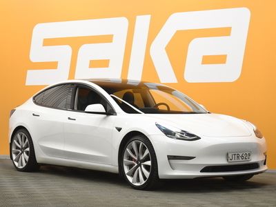 käytetty Tesla Model 3 Long Range Ilmalämpöpumppu / Premium Sound / ACC / Autopilot / Lasi
