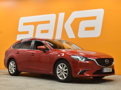 käytetty Mazda 6 Sport Wagon 2,2 (150) SKYACTIV-D Premium Plus 6AT 5ov TQ2 ** Suomi-auto / KeyLessGo / Bliss / Tutkat / Koukku **