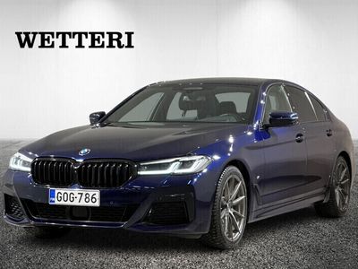 käytetty BMW 520 520 G30 Sedan d A xDrive MHEV - Rahoituskorko 3,99%+kulut - **Huippu varusteet / M-Sport / 1-omistaja / HUD / Navi / 360kamera / Koukku / Adapt. vakkari**