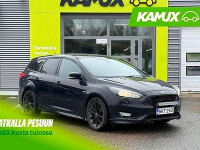 Käytetty Ford Focus ST-Line 125 HP (91 kW) 2017 Musta Farmari