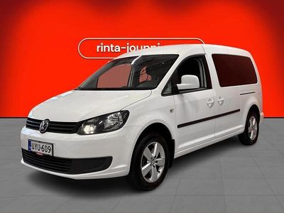 Valkoinen Käytetty 2014 VW Caddy Maxi Comfortline Tila-auto | 12 900 € (Hyvä tarjous)