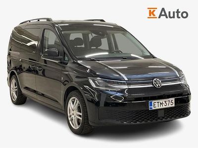 Musta Käytetty 2021 VW Caddy Maxi Life Business Tila-auto | 39 900 €