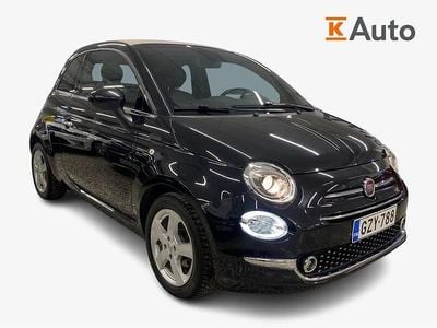 Musta Käytetty 2021 Fiat 500C Lounge Avoauto | 13 490 €