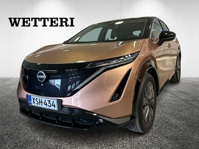 käytetty Nissan Ariya 87kWh Advance 2WD Tech pack 22kw charger - Rahoituskorko alk. 2,99%+kulut - *Vetokoukku, Kesä- ja talvirenkaat, Taakkatelineet, Metalliväri