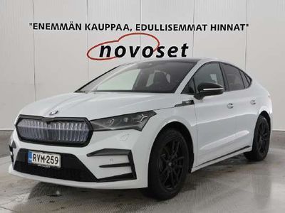 käytetty Skoda Enyaq iV RS Coupé 4x4 82Kwh 299Hv KORKO 2.99% 2x renkaat aluvantein / HUD / Canton / Talvipaketti / Adap.Vakkari / Lämpöpumppu yms