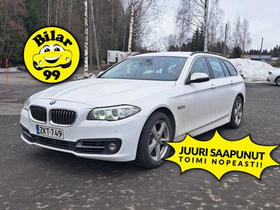 käytetty BMW 518 518 F11 Touring d A Business Exclusive Edition *Vakkari / Sportpenkit / Vaalea nahkasisusta / Koukku / Lohko.S.Pistoke / Xenonit * - *OSTA NYT, MAKSA HEINÄKUUSSA!* -