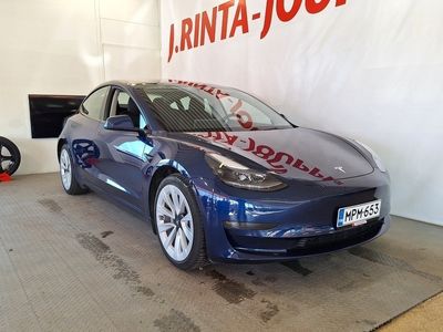 käytetty Tesla Model 3 Long Range - 3kk lyhennysvapaa - Refresh, Deep Blue Metallic ulkoväri - Ilmainen kotiintoimitus!