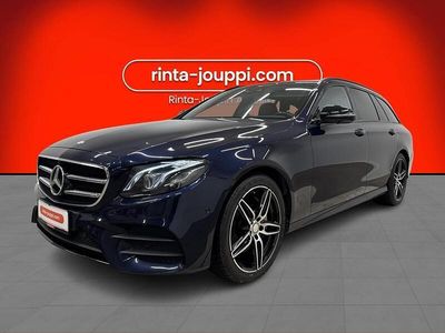Sininen Käytetty 2017 Mercedes E220 AMG Farmari | 28 990 € (Kallis)