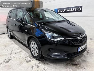 käytetty Opel Zafira 1.4 Turbo 140hv 7-hlö Manuaali *Rah. korko 4.9%, 1-omistaja, P-kamera ja tutkat, Lohko + sisäp.*