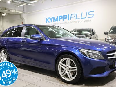 käytetty Mercedes C220 Cd T A Premium Business - RAHOITUSKORKO 3,75% - Koukku / Navi / Panorama / Urheiluistuimet / LED