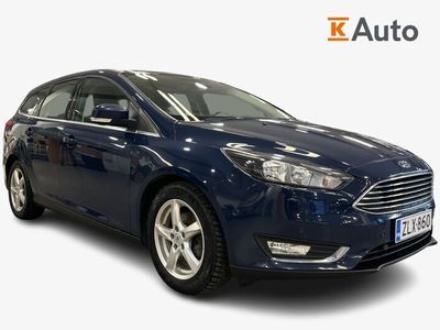 käytetty Ford Focus 15 TDCi 105hv ECOnetic Technology M6 Titanium Wagon * Lohko Koukku Tutkat Navi *