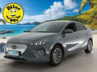 käytetty Hyundai Ioniq electric 100 kW Premium * Adapt.Vakkari / Muistipenkki / Ilmastoidut Nahkapenkit / Kaistavahti / Navi / P.Kamera / Keyless * - *OSTA NYT, MAKSA HUHTIKUUSSA!* -