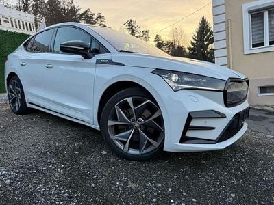 Valkoinen Käytetty 2023 Skoda Enyaq iV RS Katumaasturi | 42 800 € (Perustarjous)