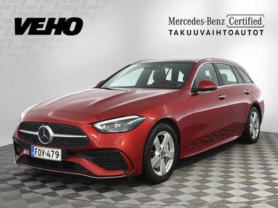 Punainen Käytetty 2022 Mercedes C300e Business Farmari | 39 900 € (Kallis)