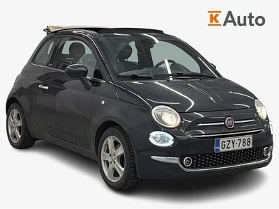Musta Käytetty 2021 Fiat 500C Lounge Avoauto | 13 900 €