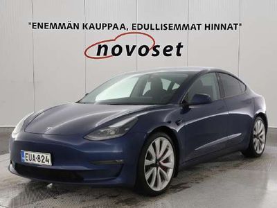 käytetty Tesla Model 3 Performance AWD KORKO 2.99% Refresh 0-100 km/h 3.3s Kahdet aluvanteet renkaineen / Premium audio / Lämpöpumppu / Autopilot