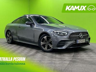 Hopea / harmaa Käytetty 2021 Mercedes E220 AMG Coupe - kaksiovinen | 46 700 € (Hieman kallis)