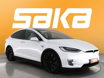 käytetty Tesla Model X Long Range AWD 7-Paikkainen ** CCS / Koukku / Ilma-alusta / P-kamera / Ratinlämmitin / ACC / Sentry Mode / Alcantara sisäkatto **