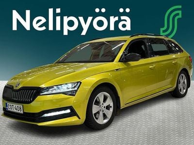 Keltainen Käytetty 2020 Skoda Superb SportLine Farmari | 25 800 € (Kallis)