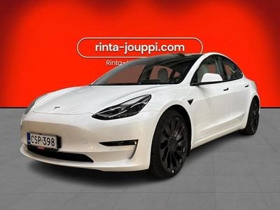 Valkoinen Käytetty 2022 Tesla Model 3 Performance Sedan | 33 800 € (Perustarjous)