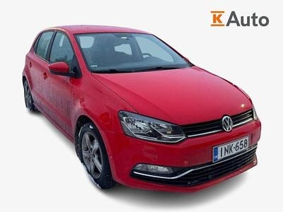 Käytetty VW Polo Comfortline 90 HP (66 kW) 2015 Punainen Viistoperä
