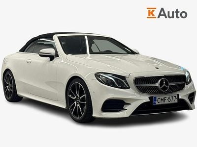 Valkoinen Käytetty 2017 Mercedes E220 Business Avoauto | 37 900 € (Kallis)