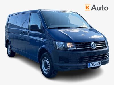 käytetty VW Transporter 2017 umpipakettiauto Pitkä 2,0 TDI 84 kW 3000kg PRO, / sis.alv/ vetokoukku / vanerointi