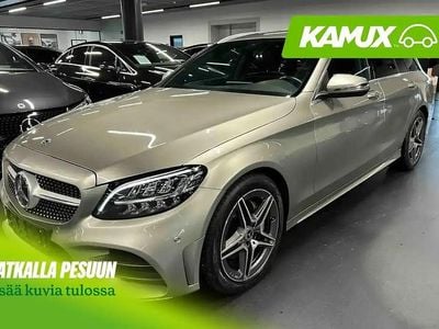 Käytetty Mercedes C220 AMG line 194 HP (142 kW) 2019 Hopea / harmaa Farmari