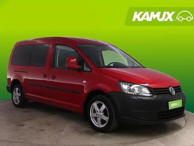 Käytetty VW Caddy Maxi Trendline 140 HP (102 kW) 2014 Punainen Tila-auto