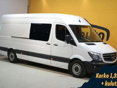 käytetty Mercedes Sprinter 316CDI #Jatko-ohjaamo #ALV #Mobileye #Navi #6-paikkanen #Tutkat #Lohkolämmitin