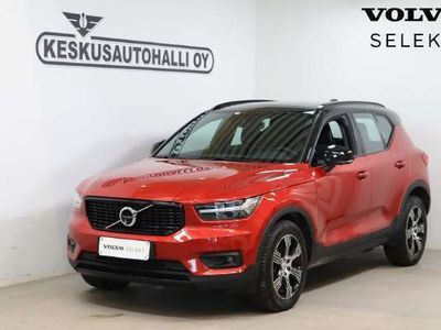 käytetty Volvo XC40 B4 AWD MHEV R-Design aut - selekt takuu 24kk / Adapt vakionop / Lisälämmitin / on call / Navi / Panorama / 360 / Nah/alk