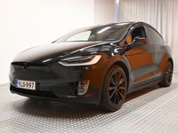 käytetty Tesla Model X Performance Ludicrous Dual Motor ** FSD / 7-paikkainen / Vetokoukku / Ilma-alusta / Suomi-auto / Kamerat / Lämmitin **