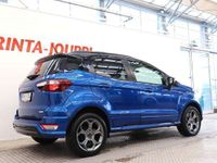 käytetty Ford Ecosport 1,0 EcoBoost 125hv A6 ST-Line 5-ovinen - 3kk lyhennysvapaa - 1-om. Suomi-auto, ST-Line, Vakkari, Peruutuskamera, Nahka/Alcantara, Merkkihuollettu yms. - Ilmainen kotiintoimitus! - J. autoturva